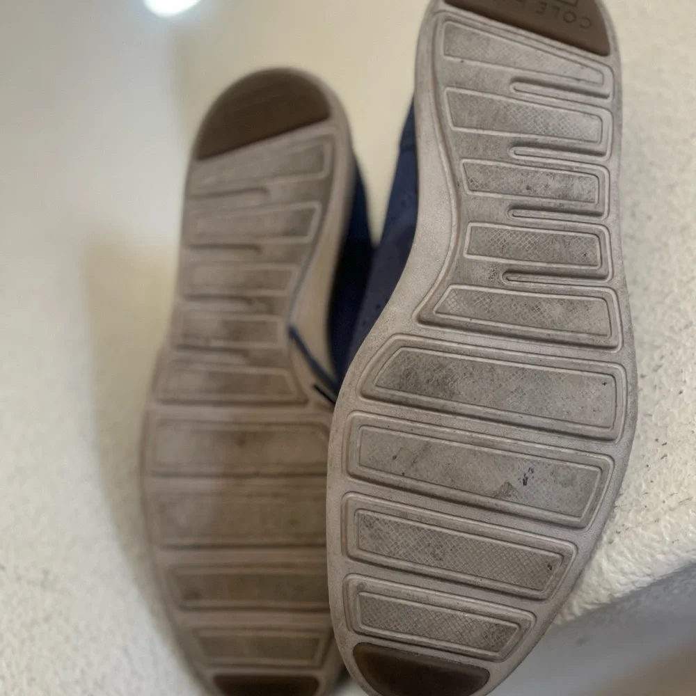 Cole Haan Lunargrand Navy Blue Suede Wingtip Oxford Men's Size 11‎ Office Shoes